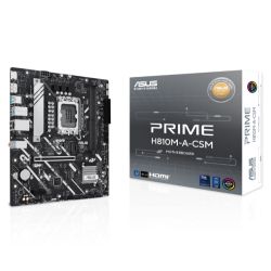 Asus PRIME H810M-A-CSM - Corporate Stable Model, Intel H810, 1851, Micro ATX, 2 DDR5, HDMI, DP, GB LAN, 2x M.2 Asus PRIME H810M-A-CSM - Corporate Stable Model, Intel H810, 1851, Micro ATX, 2 DDR5, HDMI, DP, GB LAN, 2x M.2